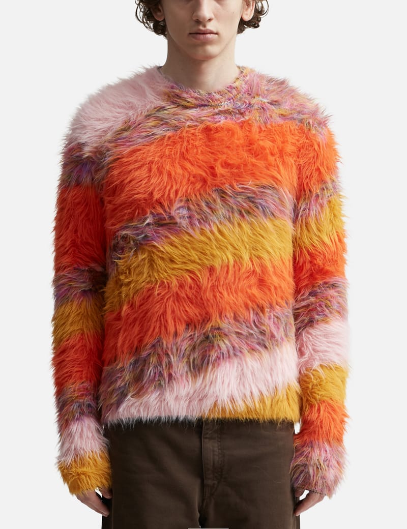 Pleasures Fuzzy Cardigan HBX Globally Curated Fashion and