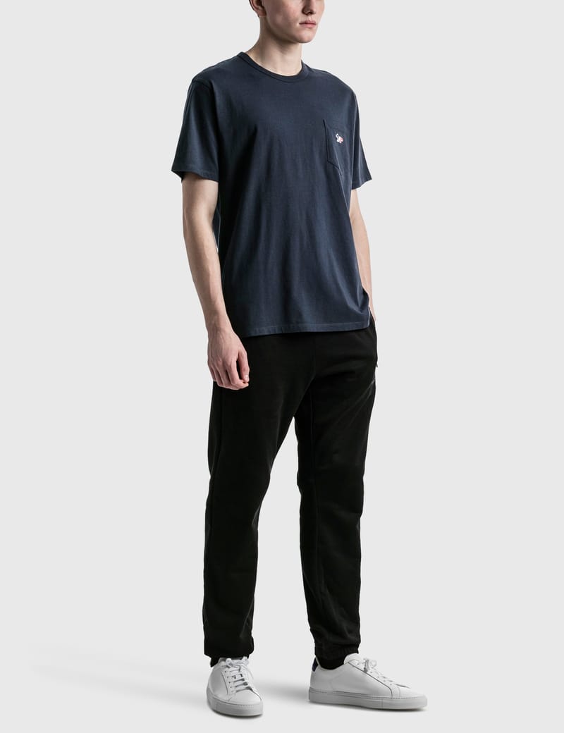 Maison Kitsuné - Tricolor Fox Patch Classic Pocket T-shirt