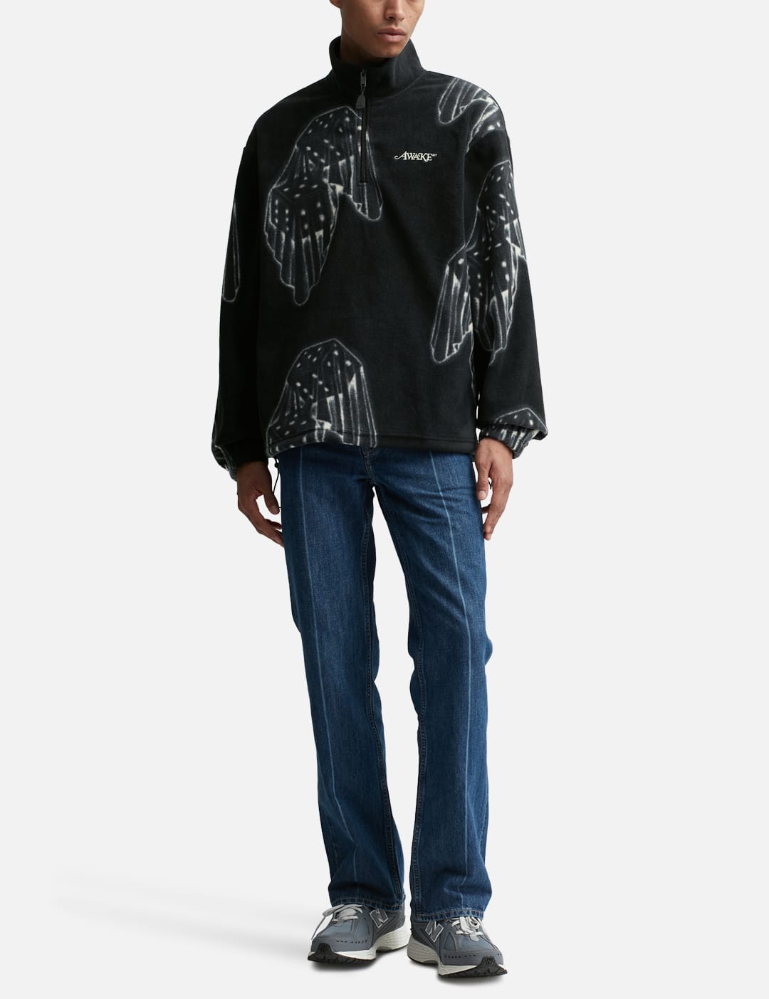 Awake NY - Dice Print Fleece Quarter Zip Pullover | HBX - Globally 