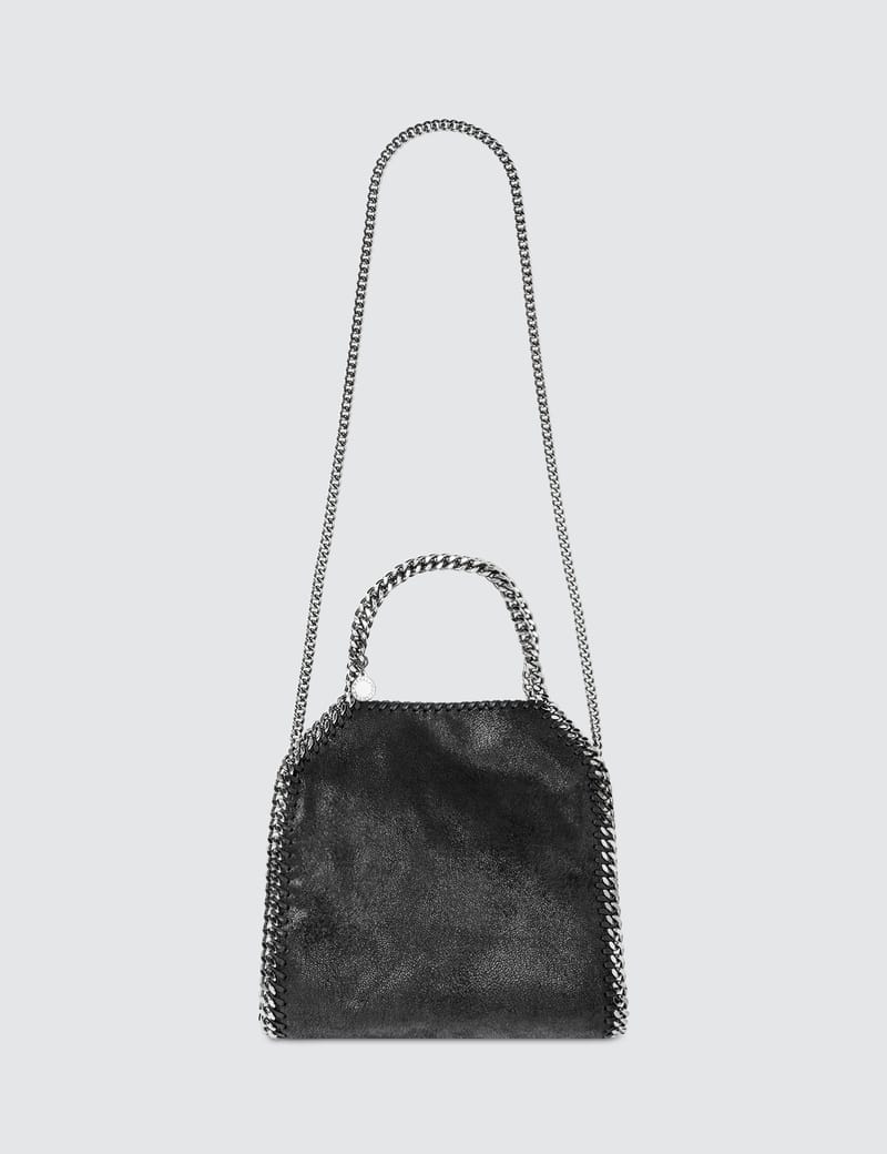 トートバッグ Stella Mccartney Falabella Tiny Tote Bag In Shaggy Deer Women Black Falabella Tiny Tote Bag | Stella McCartney US
