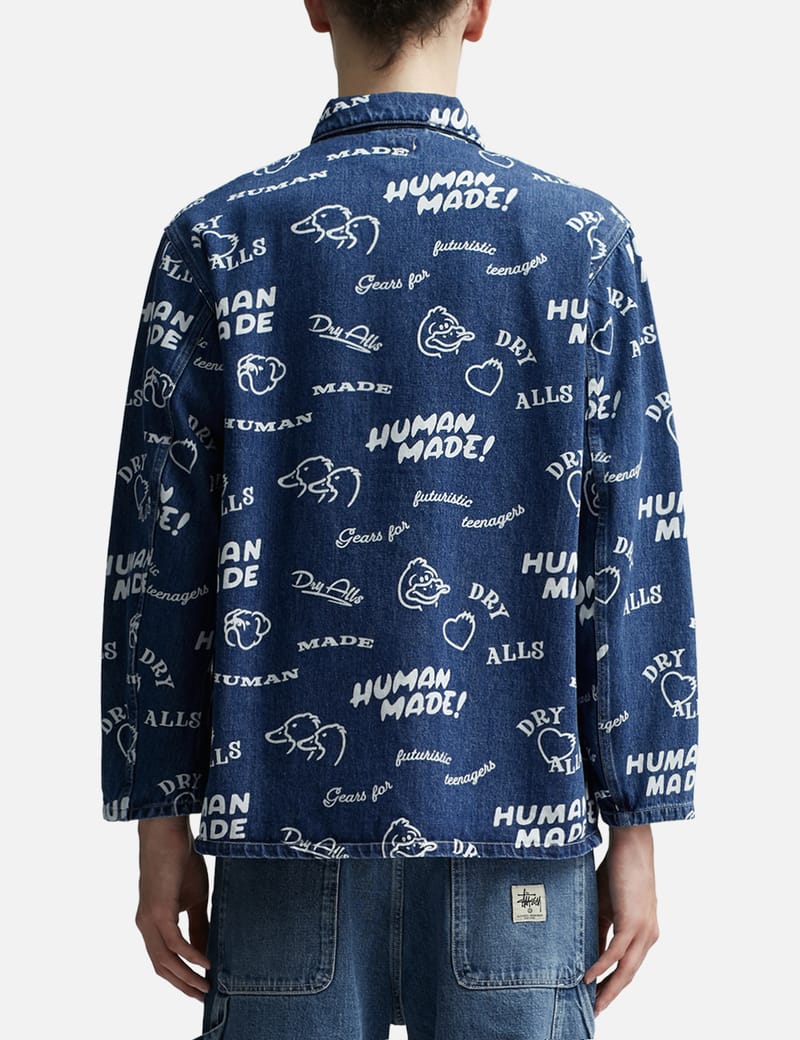 Human Made - Printed Denim Coverall Jacket | HBX - Globally