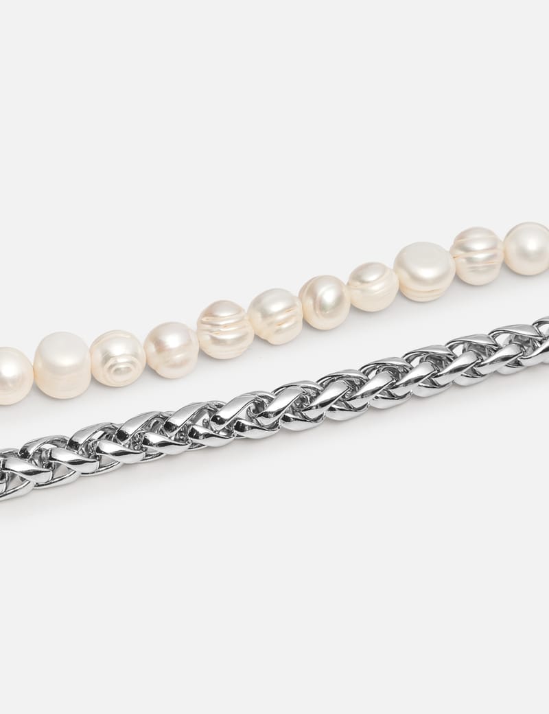 IN GOLD WE TRUST PARIS - Unisex Round Chain Pearl Necklace | HBX