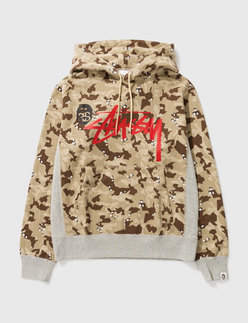 BAPE - BAPE X STUSSY CAMO HOODIE | HBX - Globally Curated Fashion and  Lifestyle by Hypebeast