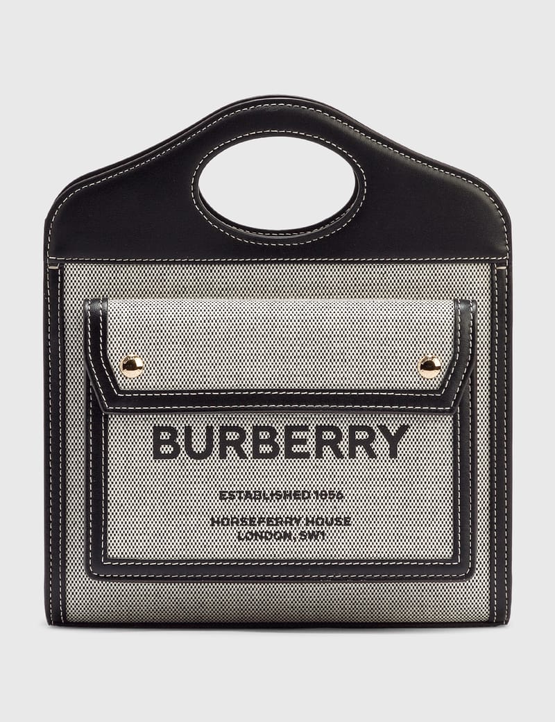 Burberry leather best sale pocket bag