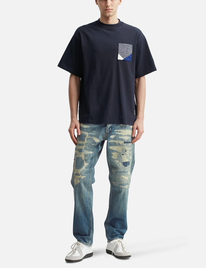 FDMTL Slim Fit Denim CS132 - Japanese-made indigo jeans with