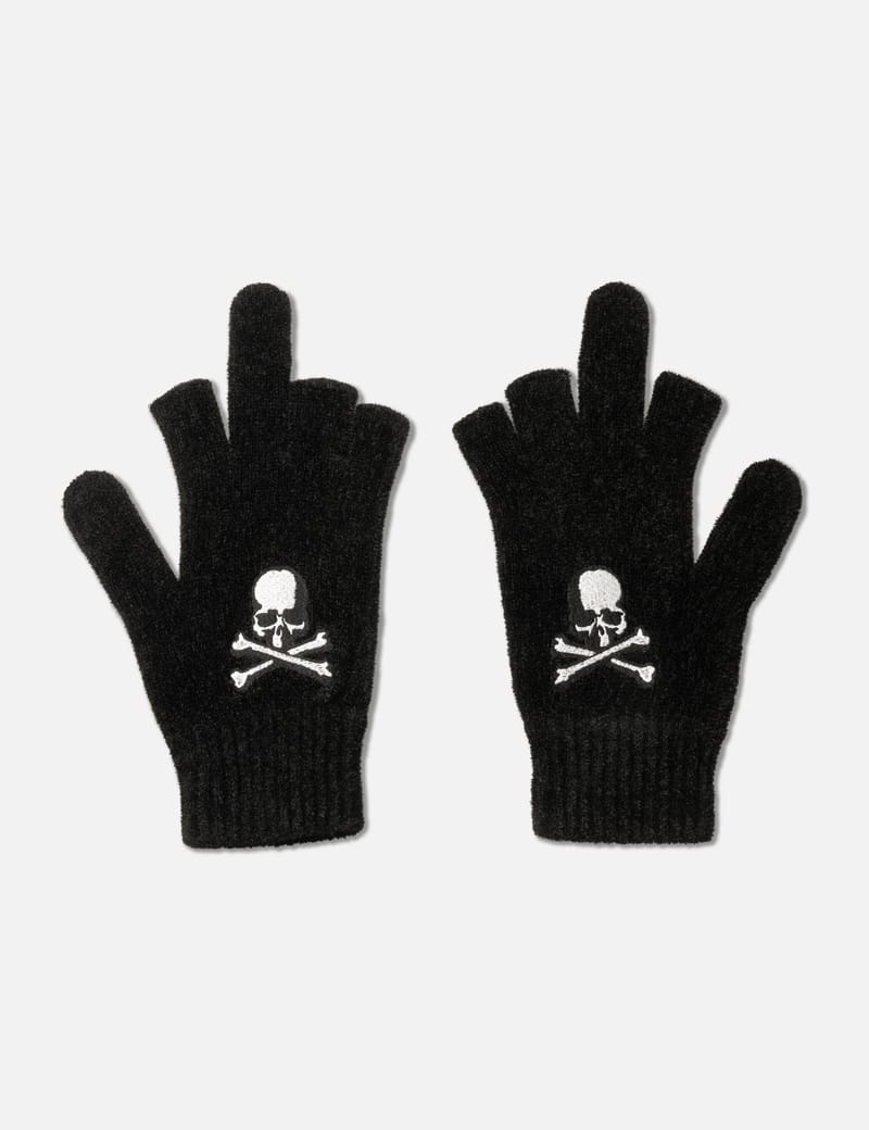 Mastermind World Open Fingered Grove - アイコニックなスカル刺繍が