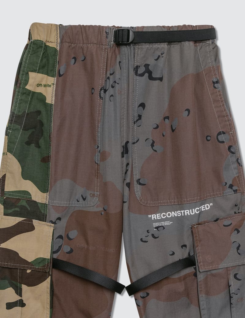 Off white hotsell reconstructed cargo pants