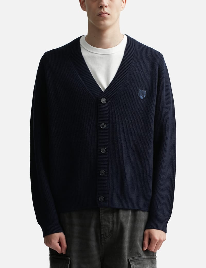 Maison Kitsuné - Bold Fox Head Patch Comfort Ribbed Cardigan