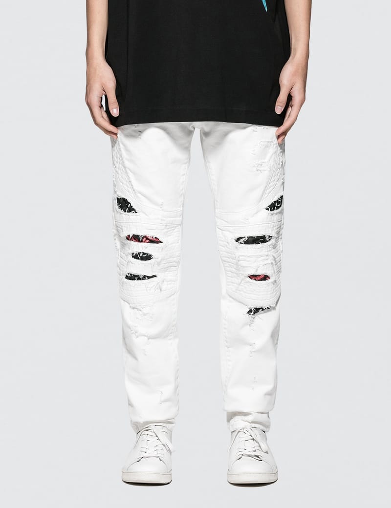 Marcelo Burlon - Snake Biker Fit Jeans | HBX - Globally