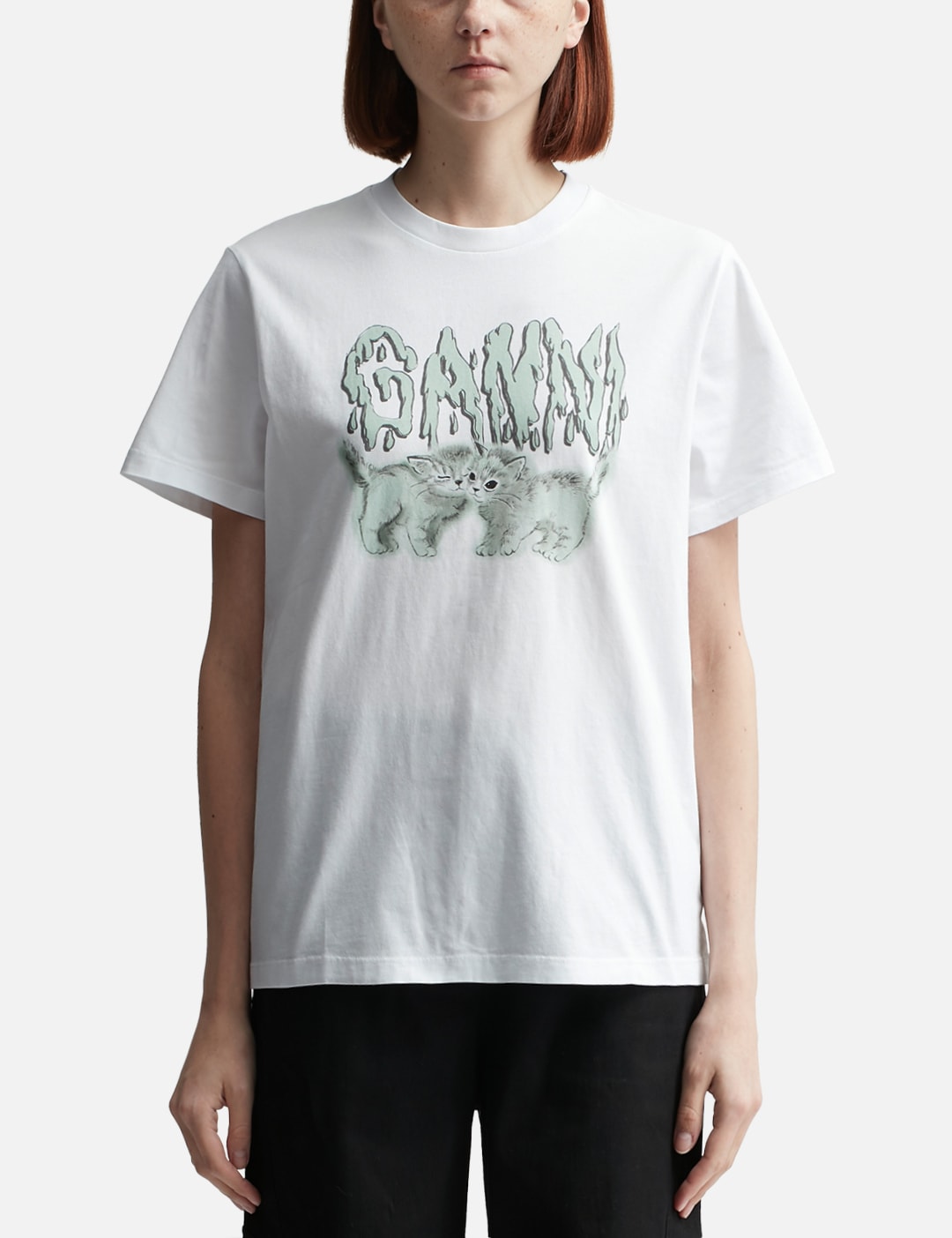 Ganni Jersey Flower Relaxed T-Shirt main image 0