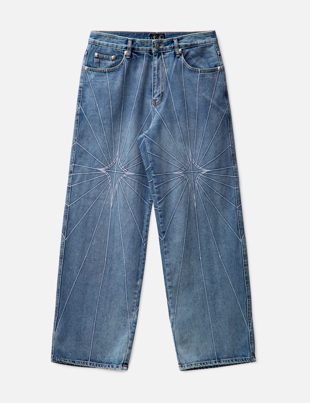 THUG CLUB Chain Stitch Denim Pants HBX Globally Curated Fashion