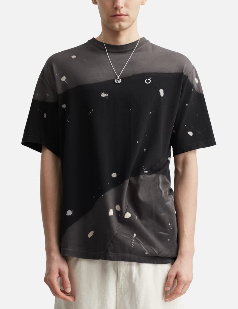 NÒMARHYTHM TEXTILE Hand Dye Open Collar Ss Shirt - Hand-dyed