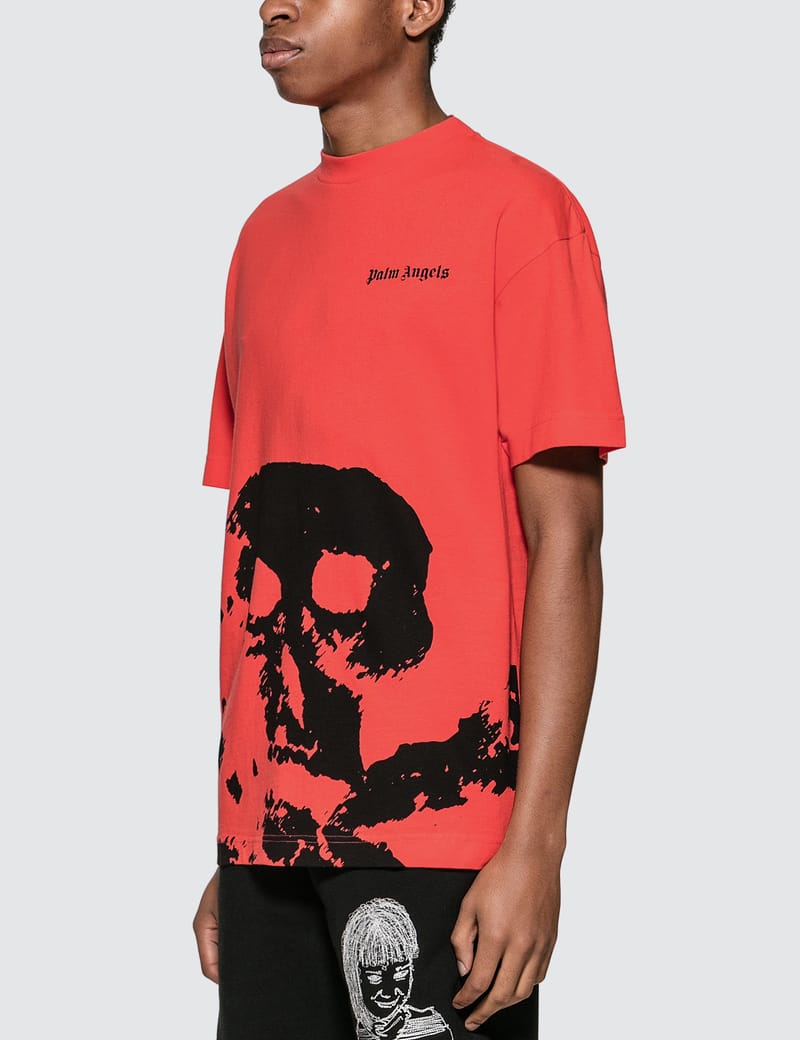 WHITE DESERT SKULL S/S T-SHIRT in white - Palm Angels® Official