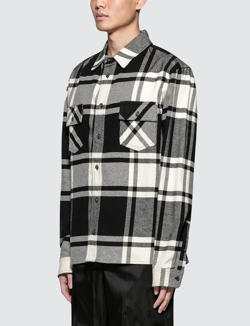 Off-White™ - Stencil Flannel Shirt | HBX
