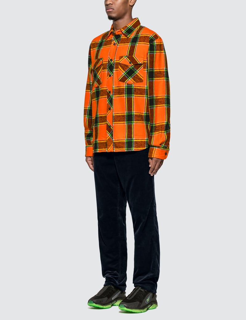 Stüssy - Ace Plaid Long Sleeve Shirt | HBX