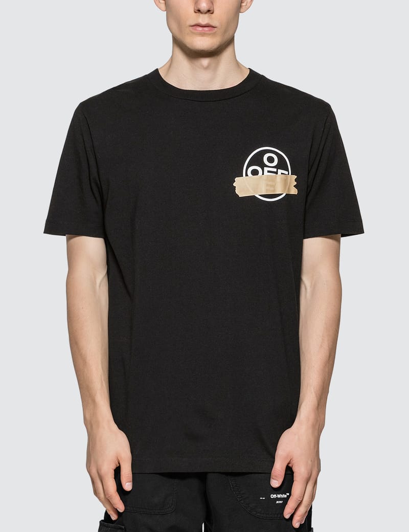 Off white hotsell tape t shirt