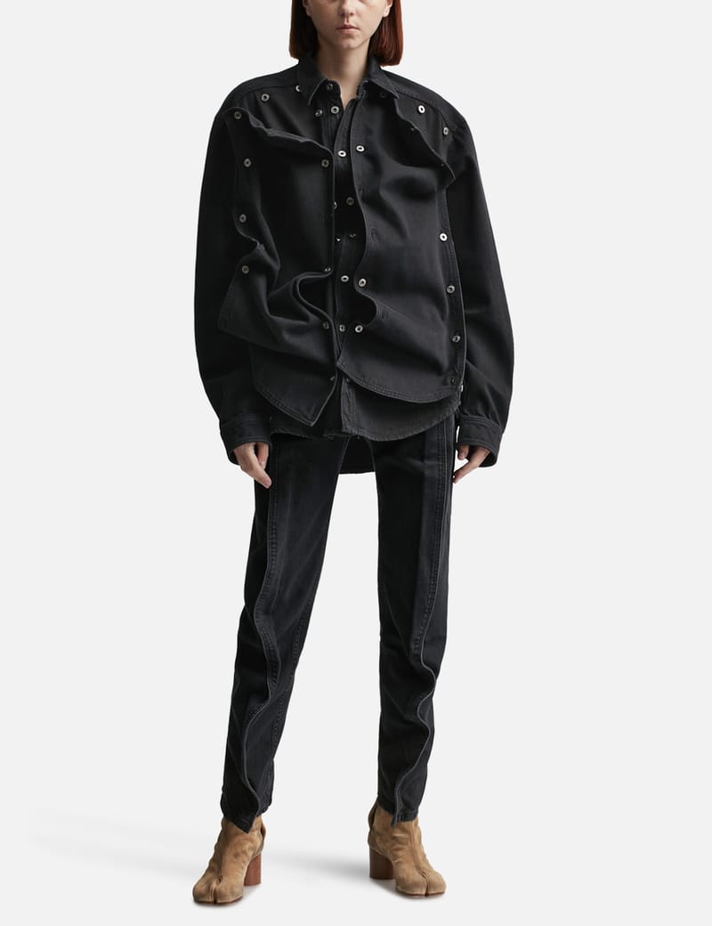 NWT Y/Project Evergreen Integrated Wire Vintage Black Cotton