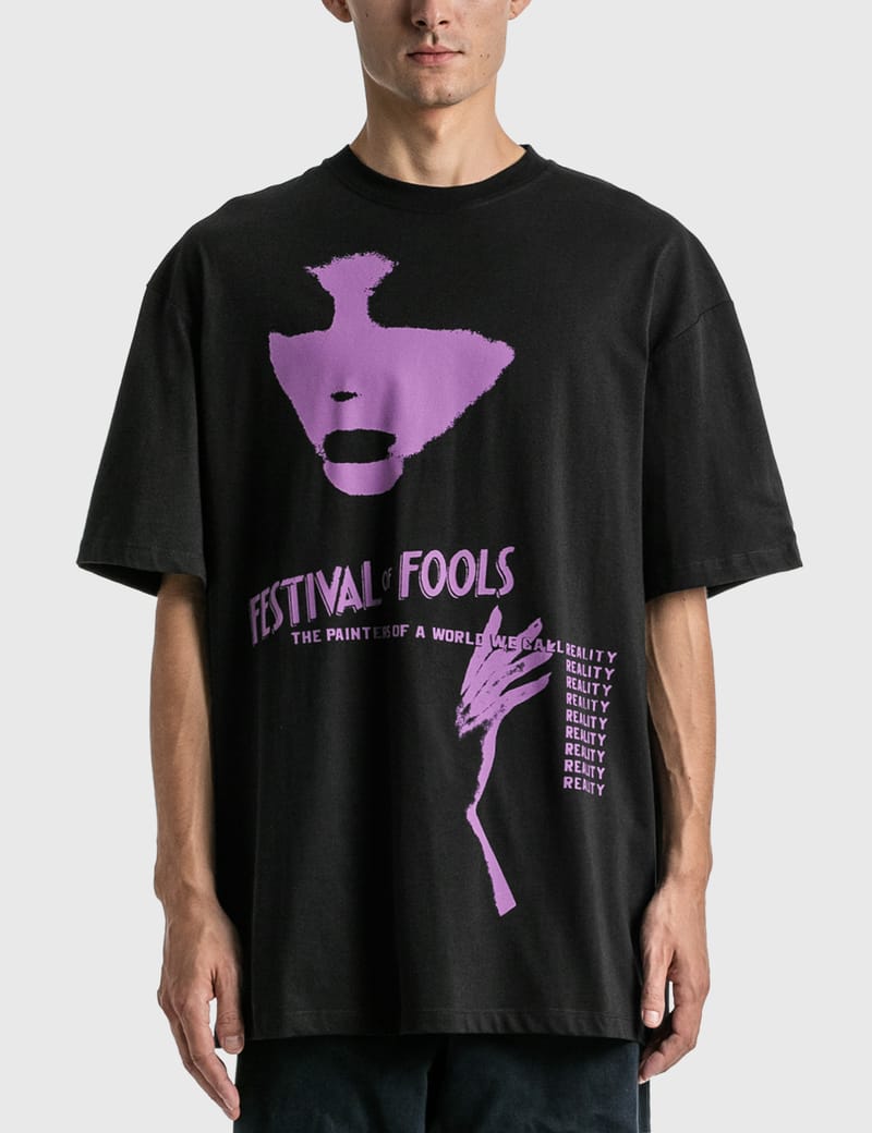 Raf Simons - Oversized Festival Fools Print T-shirt | HBX