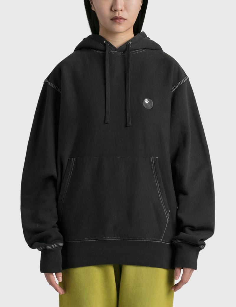 8 BALL EMBROIDERED HOODIE STUSSY