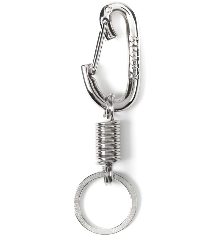 Stüssy - Silver Spring Carabiner | HBX Stüssy - Silver Spring Carabiner | HBX