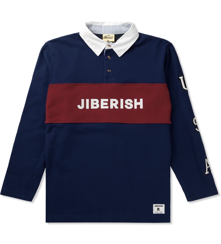 Jiberish - Red/Blue USA Rugby Polo Shirt | HBX - ハイプビースト ...