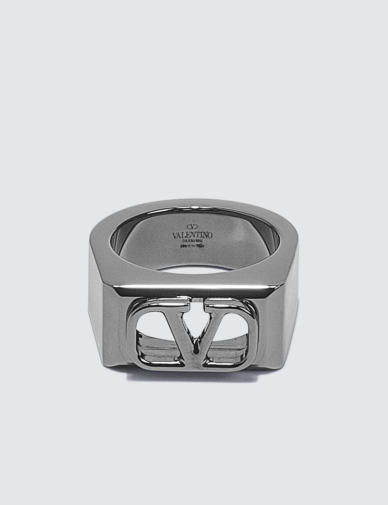 valentino SV925 バングル　ロゴ　シンプル　銀製品　正規品 中古・古着通販】VALENTINO (ヴァレンティノ) Vロゴシルバー