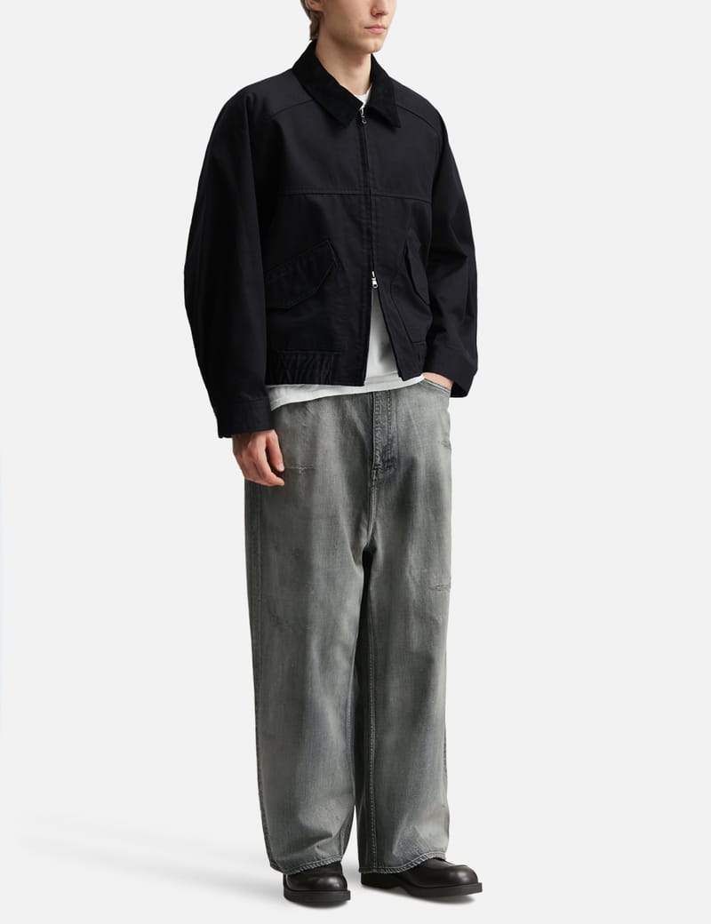 ANCELLM Zip Blouson - Workwear-inspired cotton blouson with