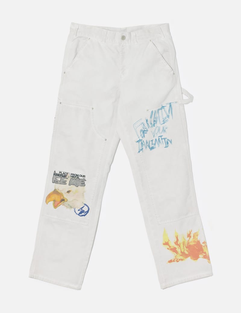 TRAVIS SCOTT Cactus Jack x Fragment Pants - Brand-new white 100