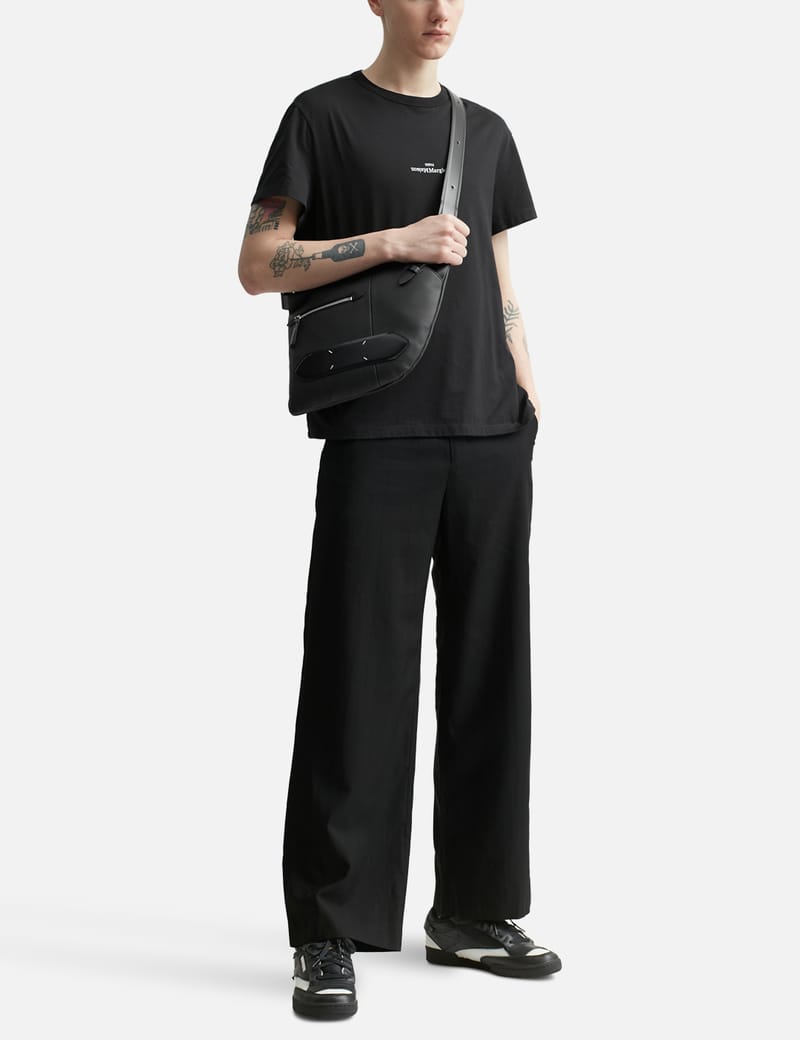 Maison Margiela - Distorted Logo T-shirt-1-black | HBX Maison Margiela - Distorted Logo T-shirt-1-black | HBX