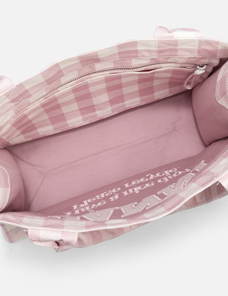 Ganni - Large Vichy Check Tote | HBX - Globally Curated