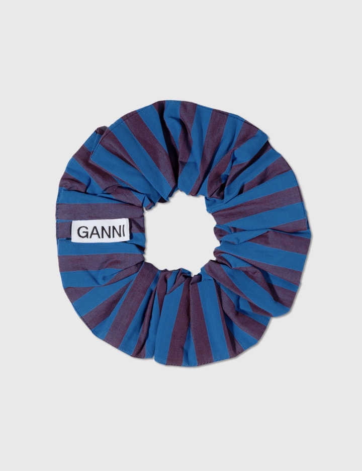 Ganni - Stripe Cotton Scrunchie | HBX - Globally Curated Fashion and ...
