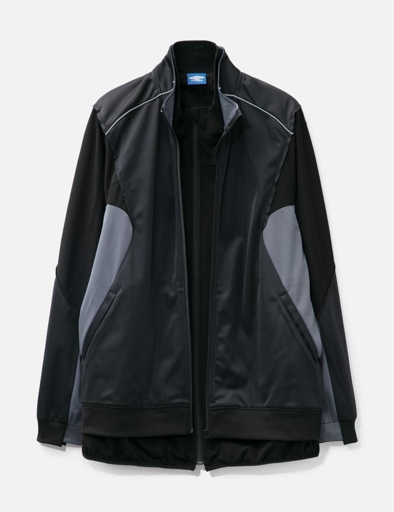CODA - Black 2IN1 Double Layer Hybrid Track Jacket | HBX