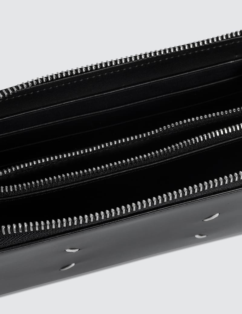 小物 Maison Margiela LEATHER LONG WALLET Maison Margiela - Smooth Leather Zip Around Long Wallet | HBX