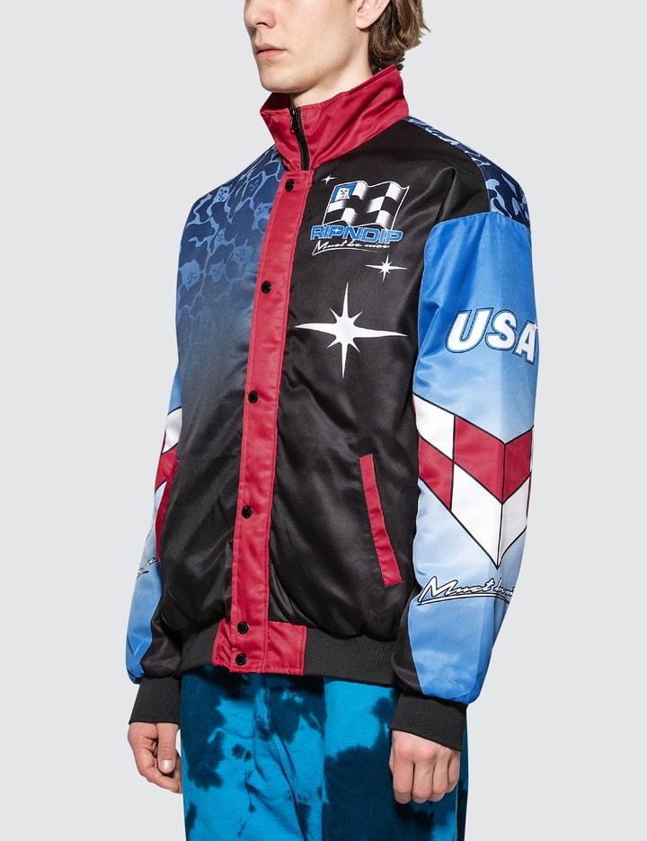 RIPNDIP - Nascar Nerm Puffy Racing Jacket | HBX