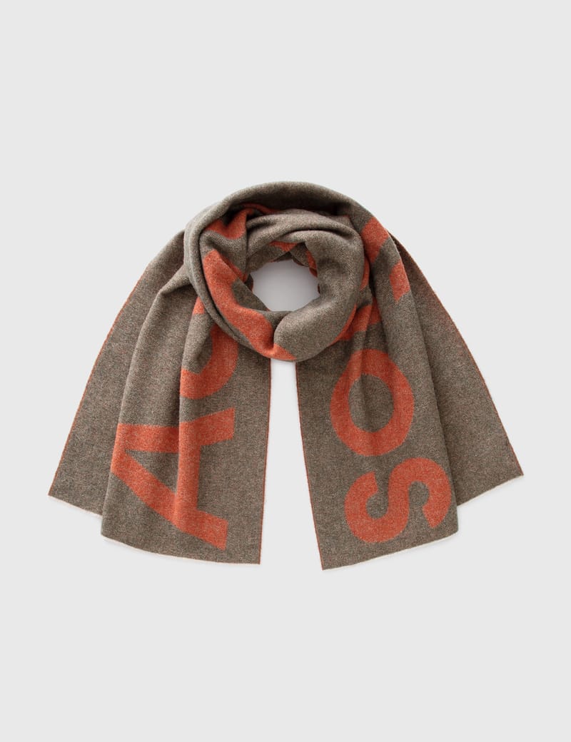 Acne Studios - LOGO JACQUARD SCARF | HBX - Globally Curated