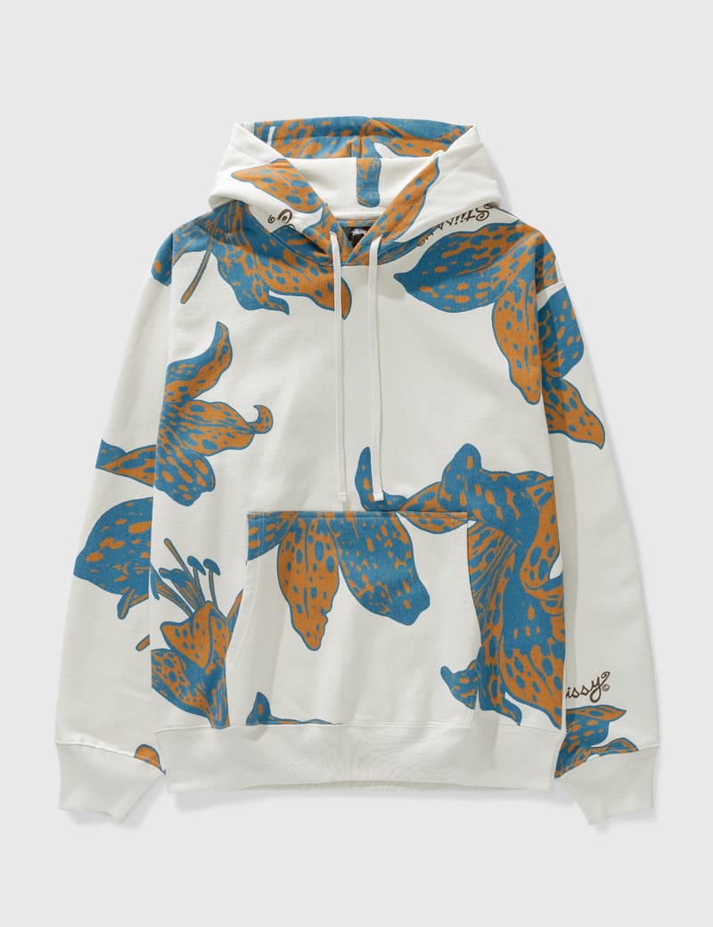 St ssy Floral Hoodie HBX Globally Curated Fashion and