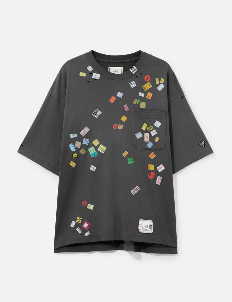 Maison Mihara Yasuhiro - Distressed Acid Printed T-Shirt | HBX