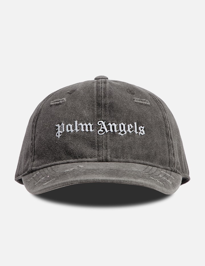Palm Angels - RIPPED LOGO CAP GREY GREY | HBX