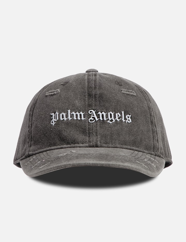 Palm Angels - RIPPED LOGO CAP GREY GREY | HBX