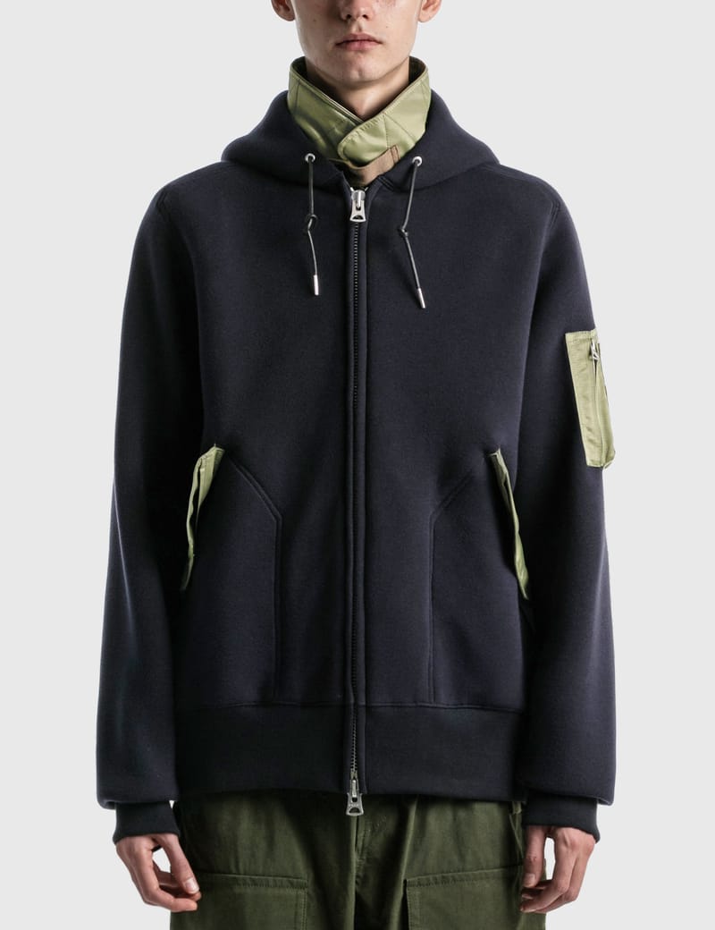 Sacai - Sponge Sweat Hoodie | HBX - Globally Curated Fashion