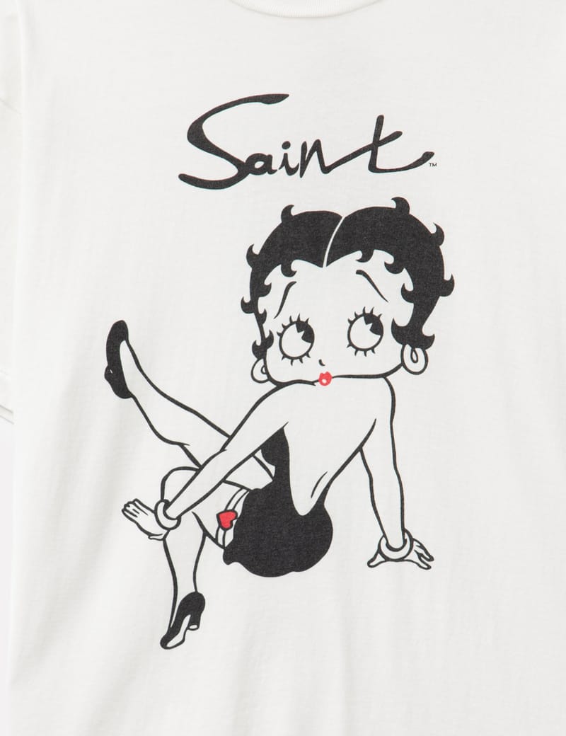 【新品】Saint Mxxxxxx Betty Boop Tee Saint Michael - Betty Boop Betty Short Sleeve T-shirt | HBX