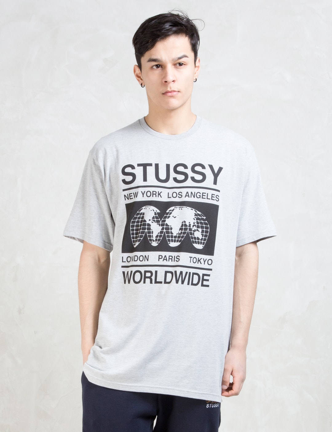 Stüssy - Worldwide Map T-Shirt | HBX - Globally Curated Fashion and ...