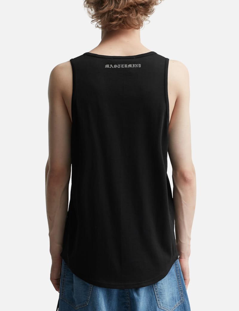 Mastermind Japan Glass Beaded Oopwheel Tank Top - Iconic beaded