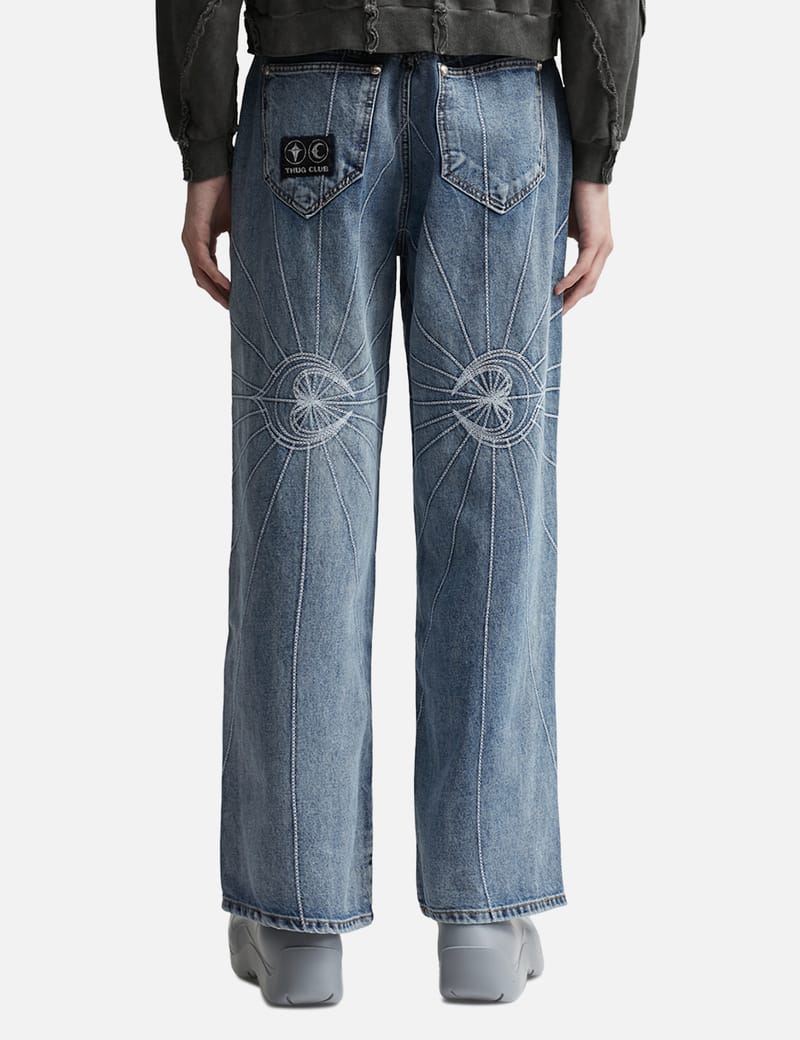 THUG CLUB - Chain Stitch Denim Pants | HBX - Globally Curated