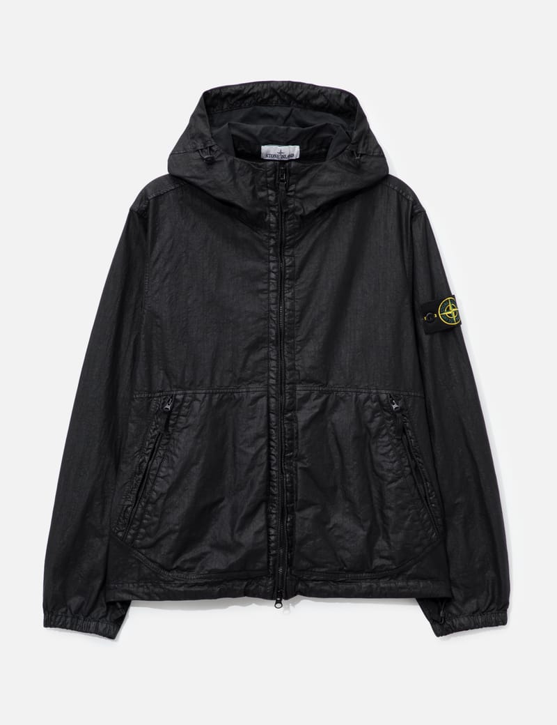 Stone Island Organic-Look Nylon Panama-TC Hooded Jacket - Textured