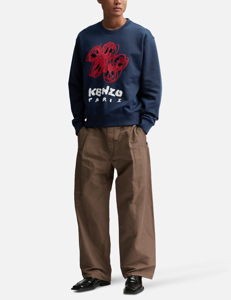 Kenzo - Kenzo Drawn Varsity Embroidered Sweatshirt | HBX