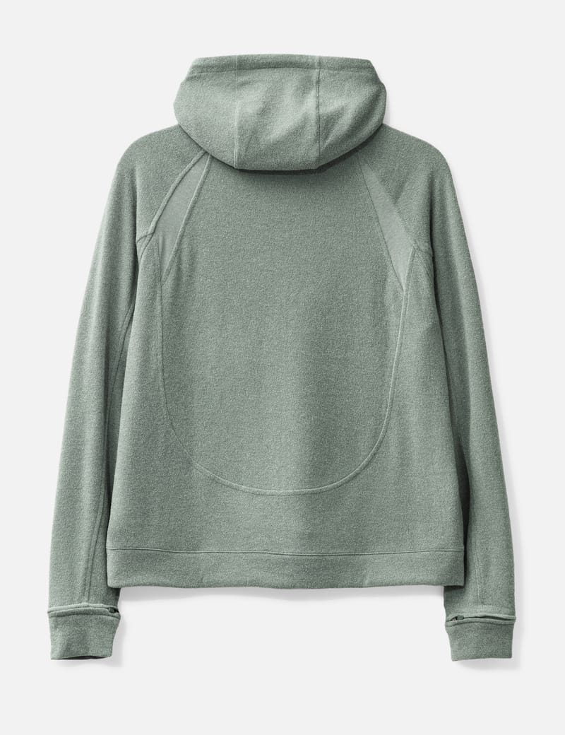 San San Gear Kapas Knit Zip-Up - Mint color-block hoodie with 2