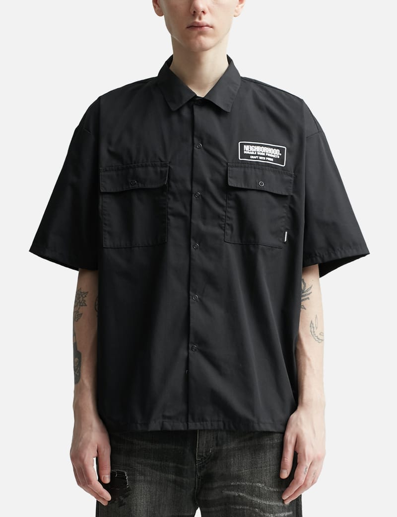 免税店 通販 NHWDS WORK /EC-SHIRT.SS/ BLACK M シャツ