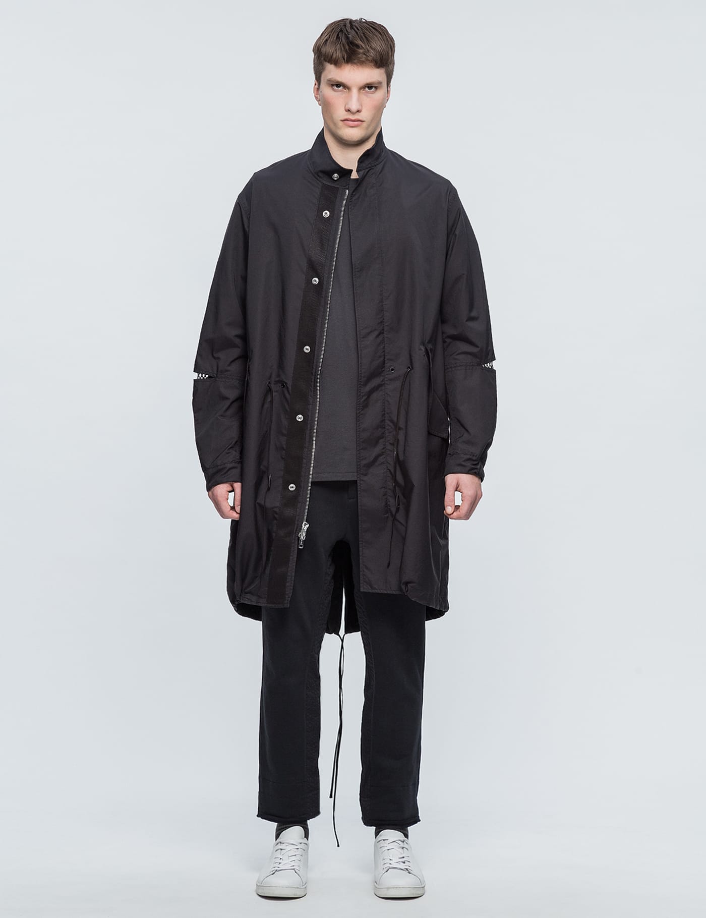 3.1 Phillip Lim - Fish Tail Parka with Mesh Sleeve Lining | HBX
