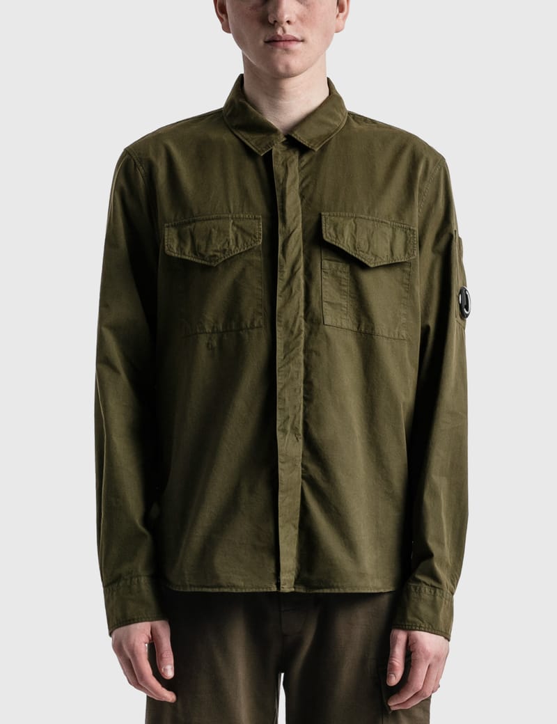 C.P. Company - Emerized Gabardine Utility Shirt | HBX - Globally